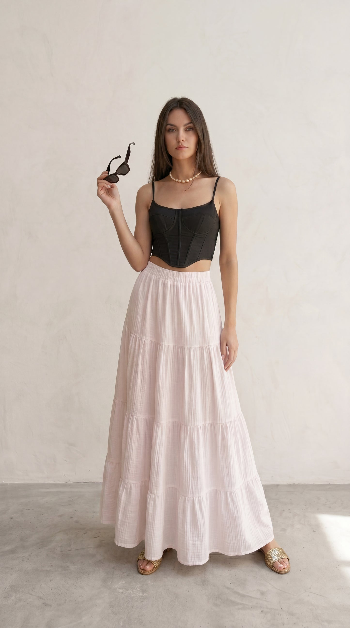 Ivory Flow Skirt