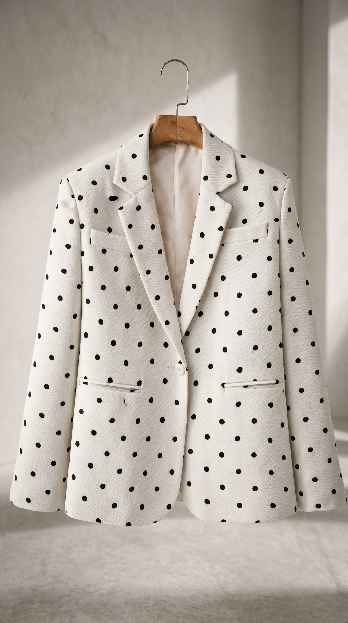 Polka Elegance Long Blazer